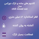 ویزگی کاندوم های ساده و نازک دورکس مدل chill mixed out